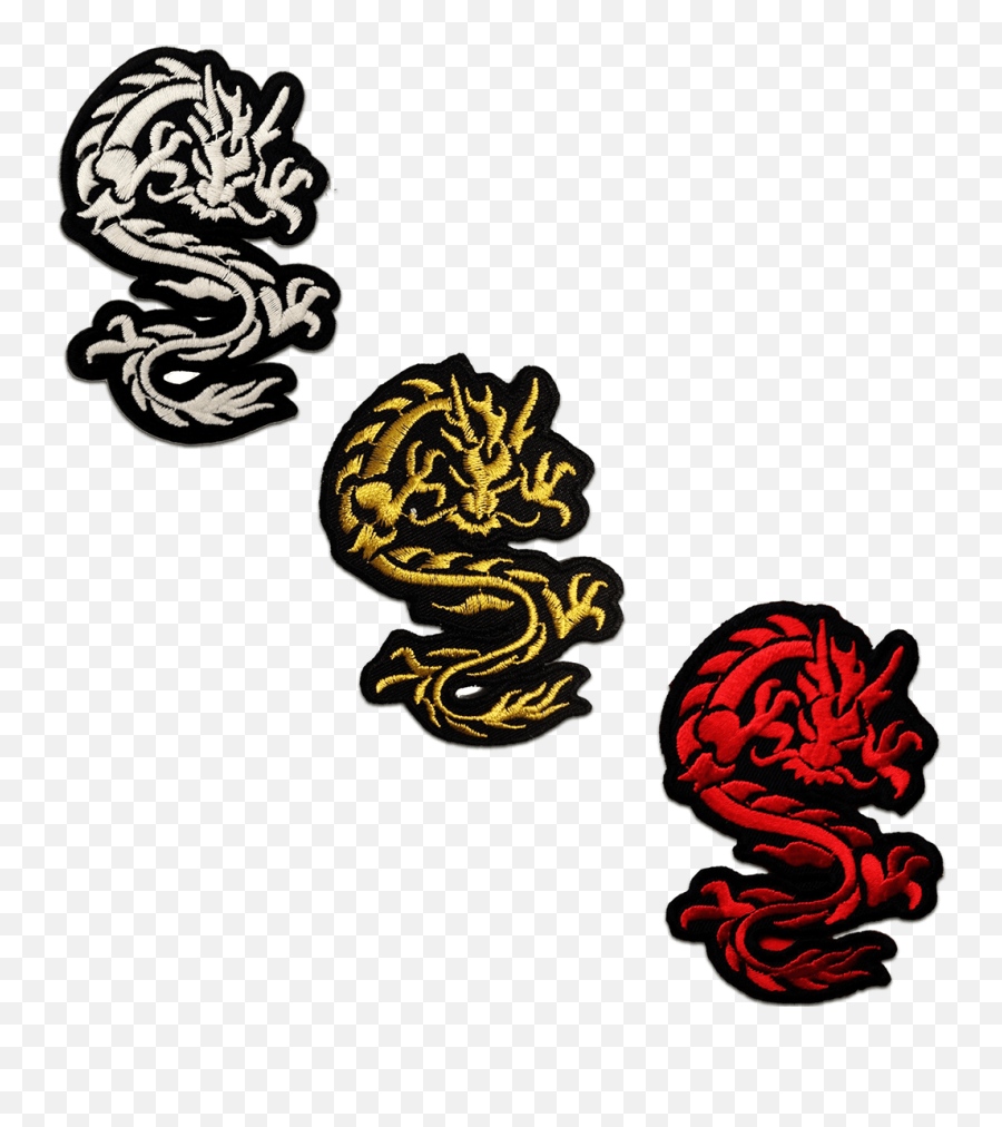 Bundle Chinese Dragon - Iron On Patches Adhesive Emblem Stickers Appliques Size 264 X 354 Inches Catch The Patch Your Store For Patches And Dragon Patches Emoji,Dragon Emoji Pillow