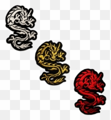 Bundle Chinese Dragon - Iron On Patches Adhesive Emblem Stickers Appliques Size 264 X 354 Inches Catch The Patch Your Store For Patches And Dragon Patches Emoji,Dragon Emoji Pillow