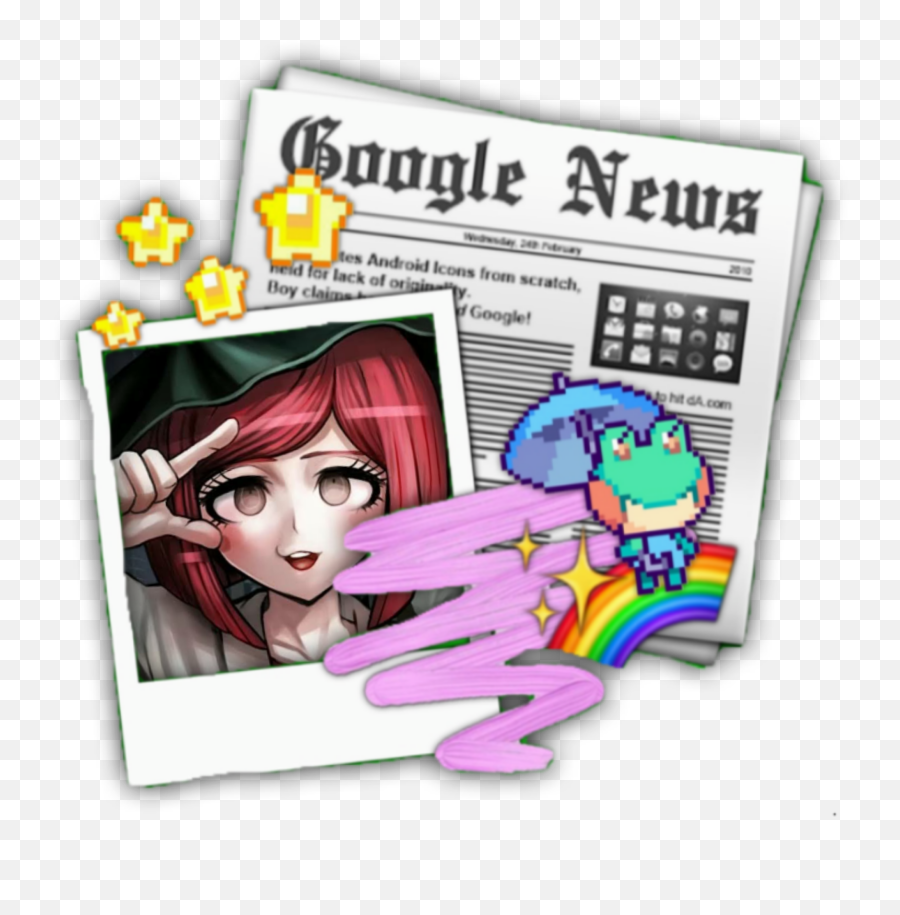 Discover Trending Ndrv3 Stickers Picsart - Fictional Character Emoji,Lesbian Emoji App Android