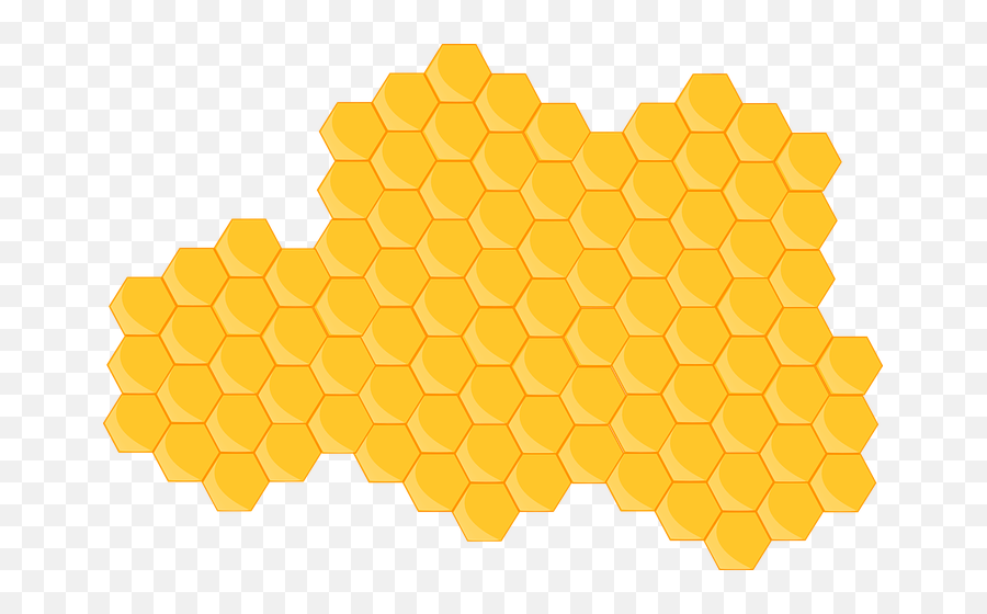 Beehive Bee Hive Clip Art Vector - Yellow Honeycomb Pattern Png Emoji,Hive Emoji