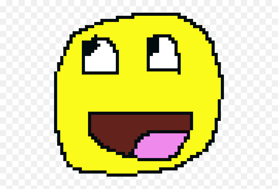 Smiley Face Pixel Art Maker - Wide Grin Emoji,Edit Emoticon