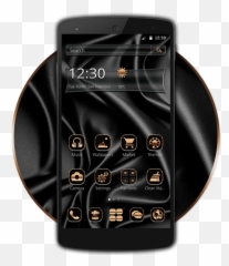 Metal Black Gold Theme - Language Emoji,Black Emojis For Android 2015