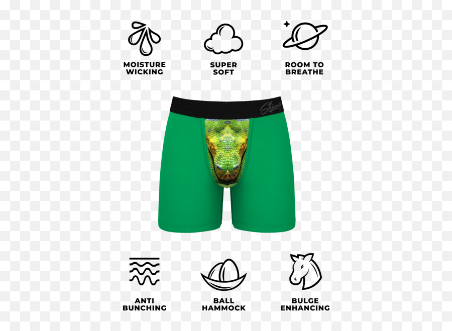 The Trouser Snake Boa Ball Hammock Pouch Underwear - American Eagle Boxers Guide Emoji,Emoji Snake Streched Out