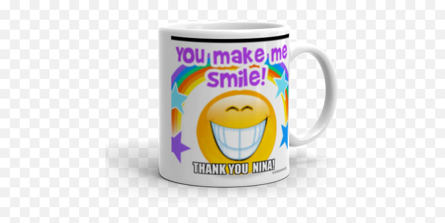 Thank You Nina Make A Meme - Magic Mug Emoji,Thankyou Emoticon