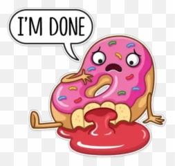 Donut And Coffee Sticker Für Whatsapp - Happy Emoji,Emoticon Huevos Groseria