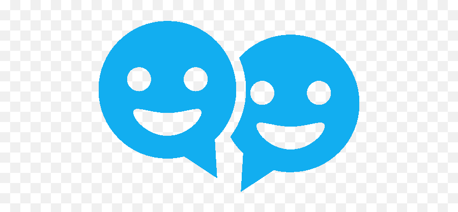 Speech - Face To Face Chat Logo Emoji,Bubbles Emoticon