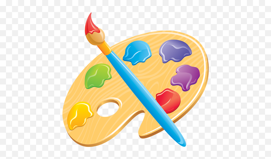 Artist Pallet - Transparent Background Paint Palette Clipart Emoji,Art Palette Emoji