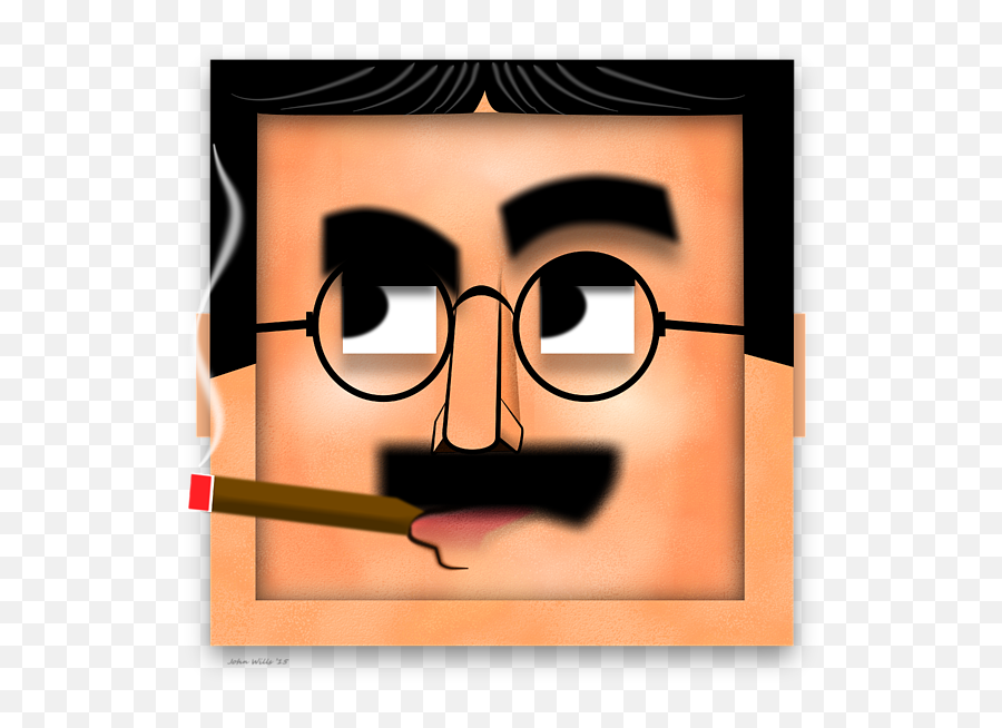 Groucho Marx Blockhead Greeting Card - Happy Emoji,Blockhead Emoticon