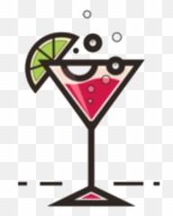 Drink Party Martini Cosmo Sticker By Jessica Knable - Martini Glass Emoji,Martini Glass Emoji
