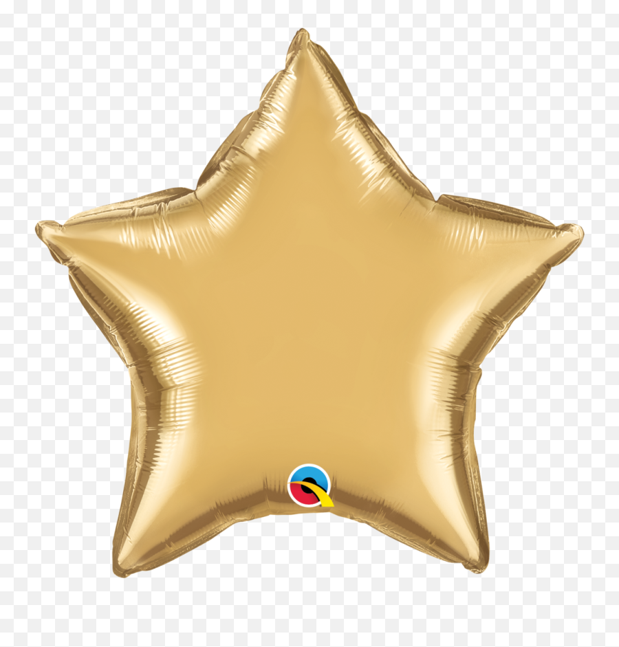 20 - Star Foil Balloon Png Transparent Emoji,Gold Star Emoji