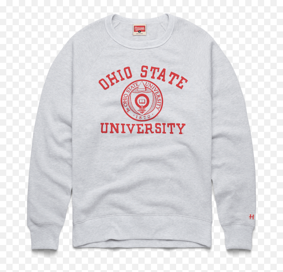 Ohio State University Seal Crewneck Retro Osu Buckeyes - Ohio State University Apparel Emoji,Emoji Sweaters For Girls