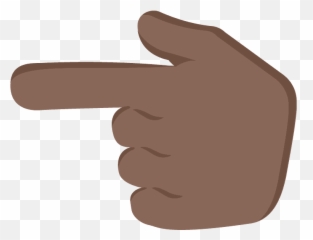 Backhand Index Pointing Left Emoji - Black Hand Pointing Left,Pointing Left Emoji