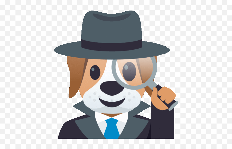 Detective Dog Gif - Joypixels Emoji,Detective Emoji