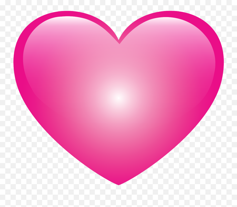 Free Heart Glossy 1187549 Png With - Coraçao Rosa Em Png Emoji,Valentines Related Emojis Iphone