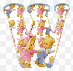 Alfabeto Con Niños De Precious Moments Corriendo - Oh My Girly Emoji,Dulceros De Emojis Para Ni?as