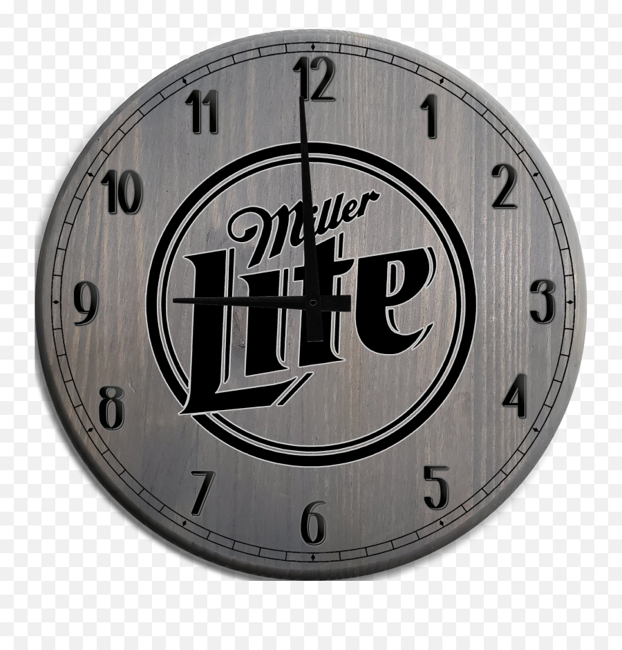 Not To Be Missed Large Wall Clock Miller Lite American Beer Emoji,Wilhelm Think Emoji