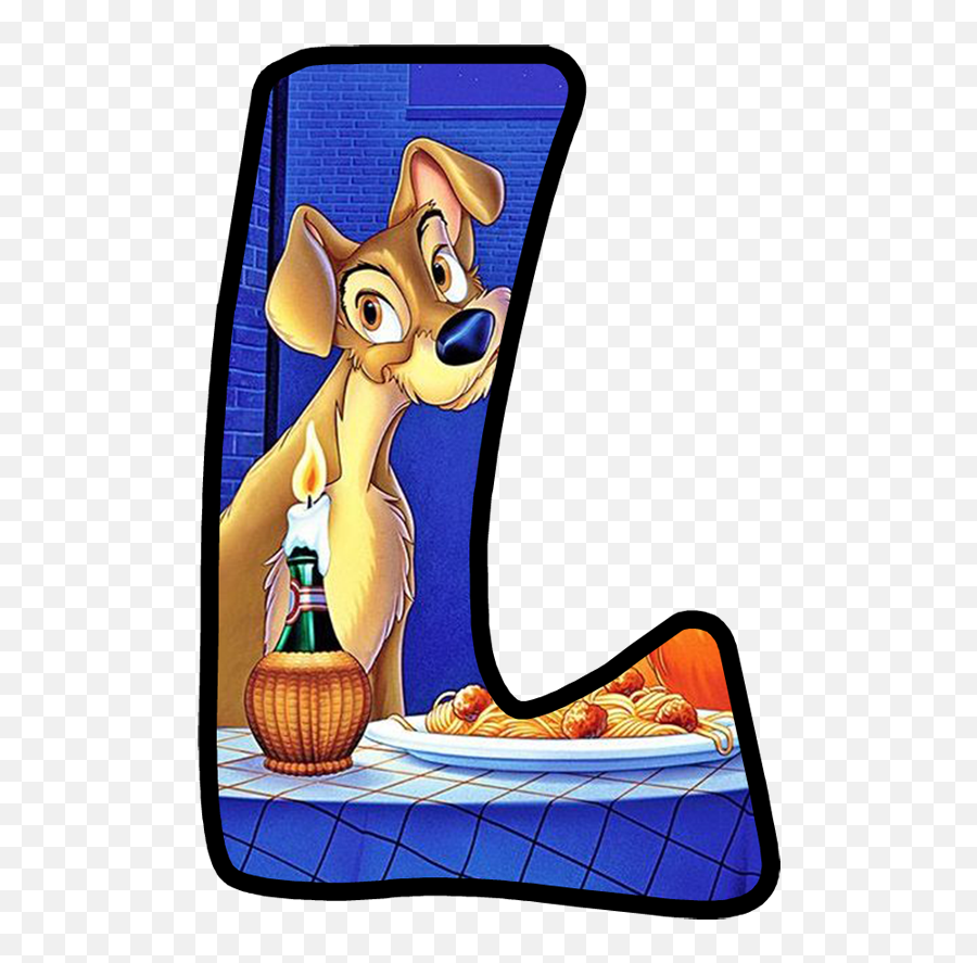 Disney Scrapbook Abc Disney Alice - Lady And The Tramp Letter Emoji,Austin Powers Emoji