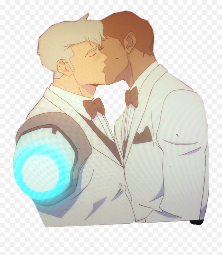 Shiro Voltron Voltronshiro Sticker By - For Groom Emoji,Emoji Gay Couple