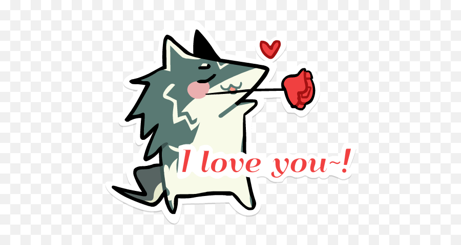 Wolf Link Emoji,Cool Wolf Emoji