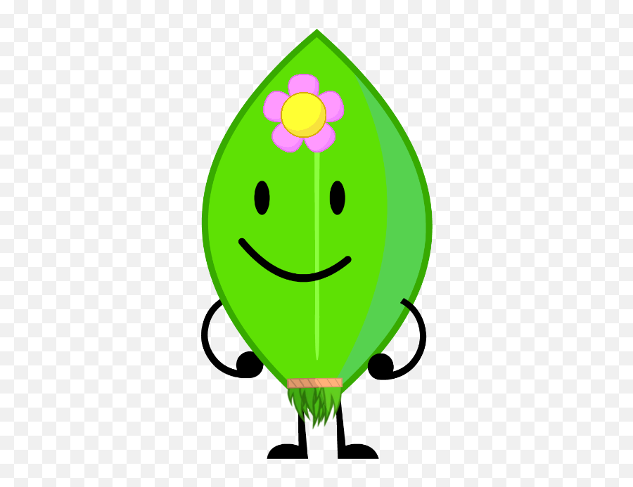 Download Hawaii Leafy - Leafy Bfdi All Characters Emoji,Hawaiian Emoticon