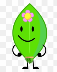 Download Hawaii Leafy - Leafy Bfdi All Characters Emoji,Hawaiian Emoticon
