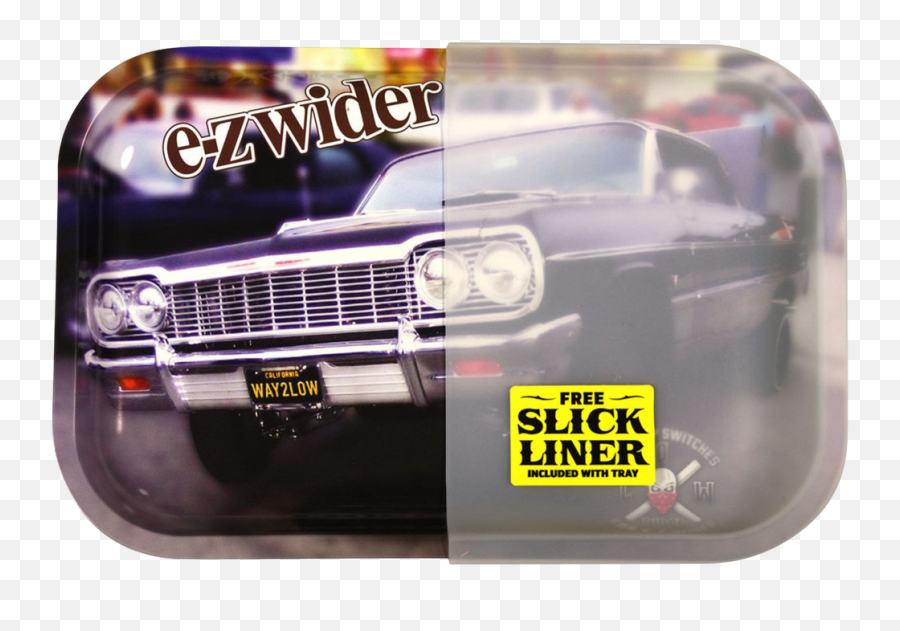 E - Z Wider Rolling Tray With Slick Silicone Liner Dual Use Emoji,Tears Car Tears Emoji
