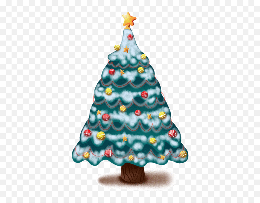 Christmas Tree Under Snow Flashing Gif Png Images Psd Free Emoji,Christmas Tree Emoji Download