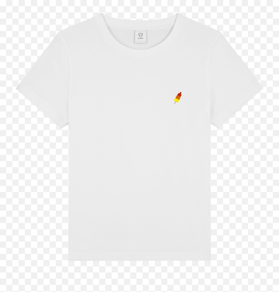 Roby U2013 A - Dam 100 Organic White Tshirt With Ice Cream Emoji,Long Sleeve Shirt Emoji