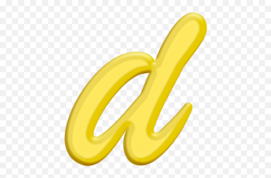 Banana Style Letter D Png Transparent Image - Freepngdesigncom Emoji,D Letter Emoji