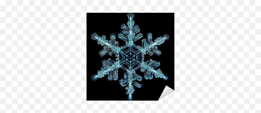 Sticker Natural Crystal Snowflake Macro - Pixersus Emoji,Snowflake Emoticon