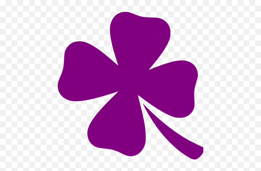 Purple Clover Icon - Red Clover Logo Png Emoji,Facebook Shamrock Emoticon