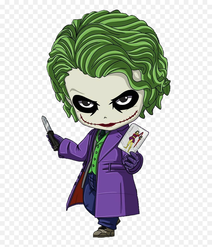 Joker Batman Halloween Dccomics Chibi - Facil Un Dibujo De Honestidad Emoji,Batman Joker Emoji