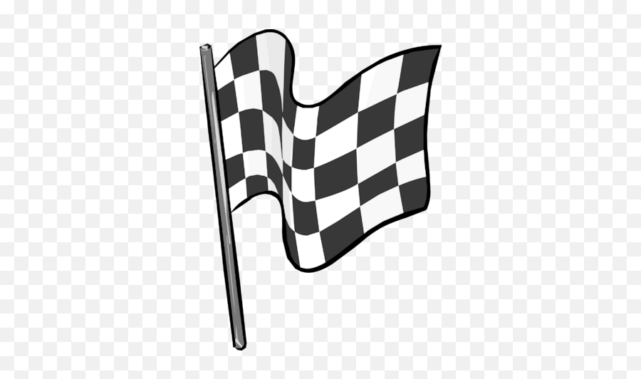 Checkered Flag - Transparent Background Checkered Flag Clipart Emoji,Checker Flag And Line Emoji