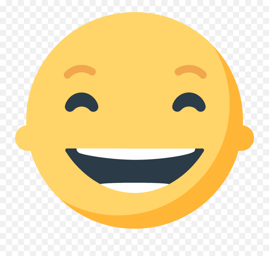 Beaming Face With Smiling Eyes Emoji - Happy,Little Smile Emoji
