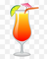 Tropical Drink - Transparent Tropical Drink Emoji,Aloha Emoji
