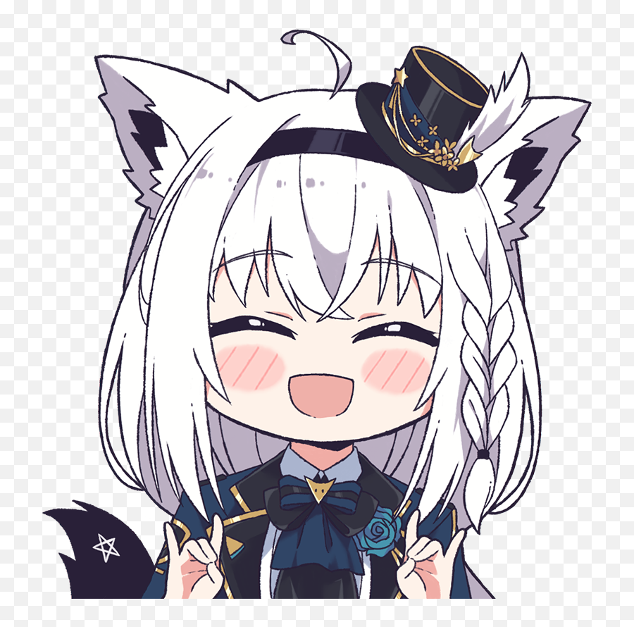 Anime Anime - Shirakami Fubuki Kukie Nyan Emoji,Goblin Slayer Emoji