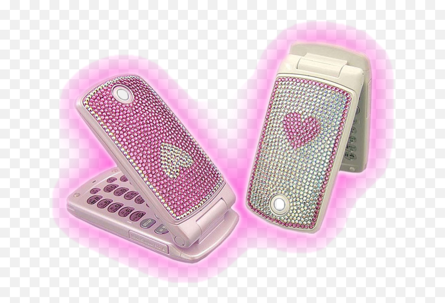 Diva Pink Sparkly Slutaesthetic Sticker - Y2k Flip Phone Emoji,Pink Diva Emoji