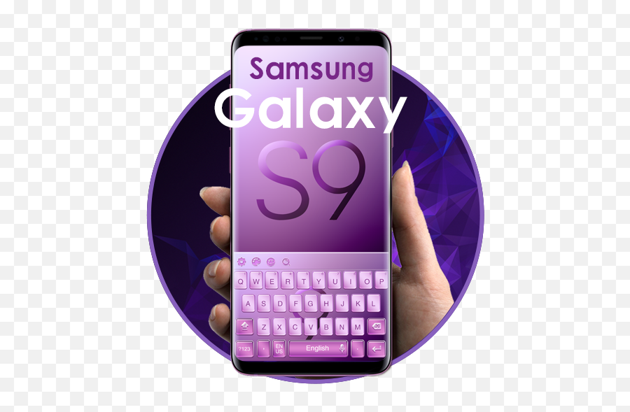 Teclado Púrpura Para Galaxy S9 - Office Equipment Emoji,Emojis Hechos En Mauina De Escribir