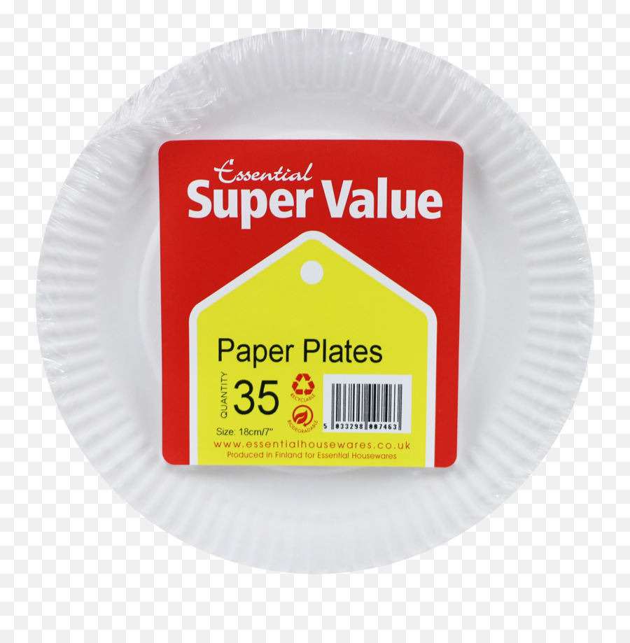 Super Value 18cm White Paper Plates 35u0027s - Supervalu Emoji,Emoji Plates