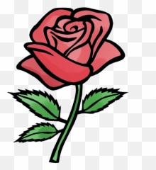 Rose Cartoon Drawing Free Download Clip - Rose Clipart Emoji,Animated Flower Emojis Downloads