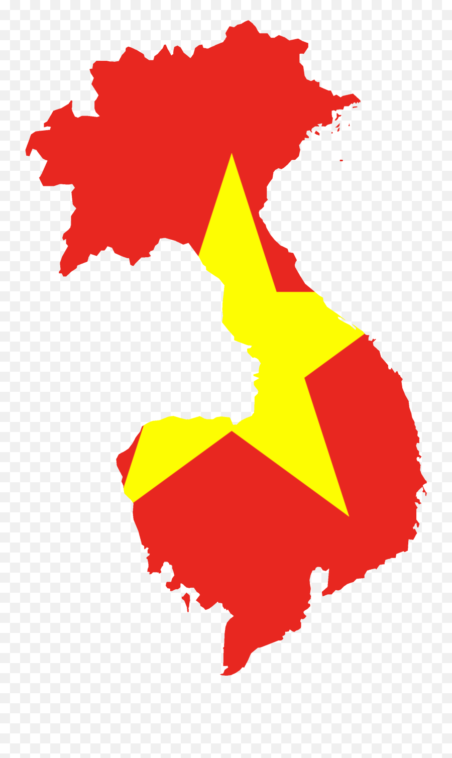 Emoji China Png - Vietnam Flag Map Png,Vietnamese Flag Emoji