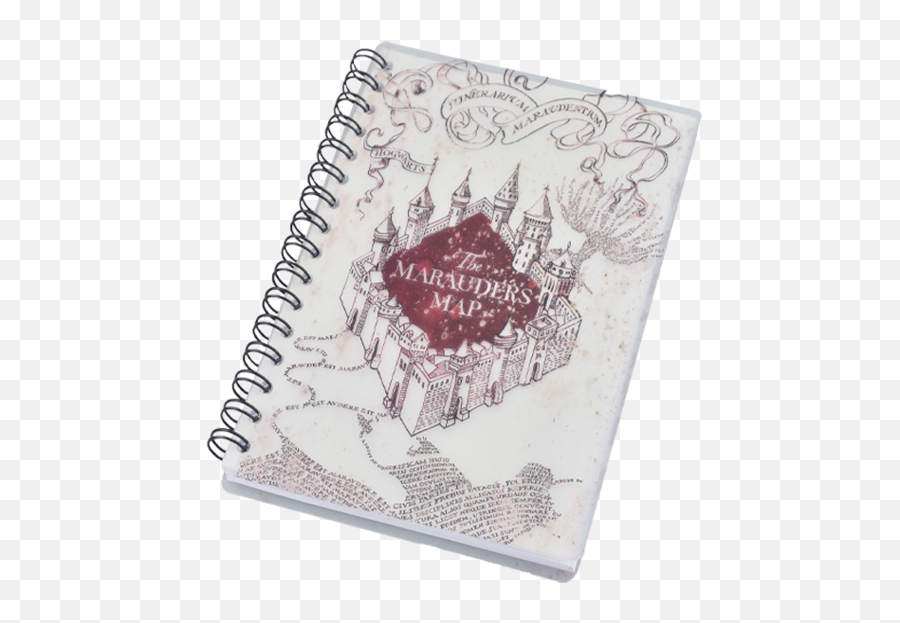 Marauders Map Spiral Notebook - Horizontal Emoji,Marauders Map Emojis