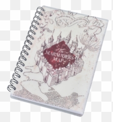 Marauders Map Spiral Notebook - Horizontal Emoji,Marauders Map Emojis
