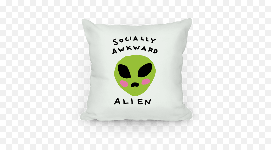 Socially Awkward Alien - Alien Pillows Emoji,Emoji Pillows At Target