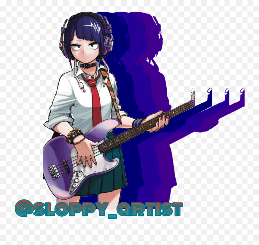 Discover Trending Guitar Stickers Picsart - Jirou Kyouka Transparent Png Emoji,Guitar Emoji Transparent