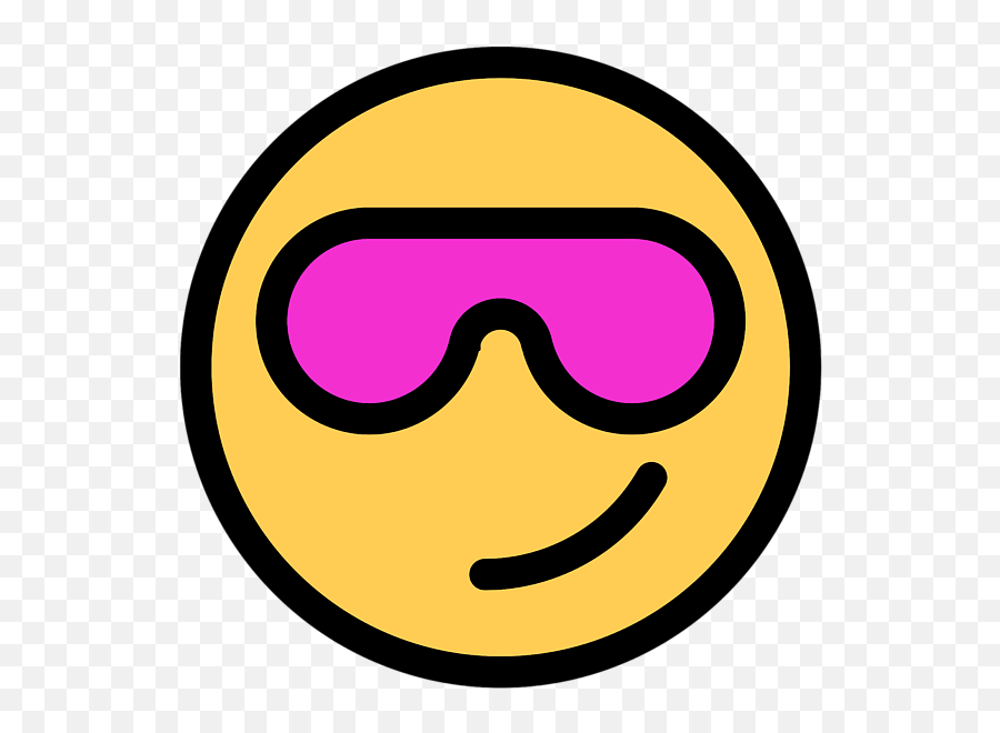 Smiley Face Cool Sunglasses Happy Face Cute Pink Glasses Womenu0027s Tank Top - Happy Emoji,Emoticon In Sunglasses