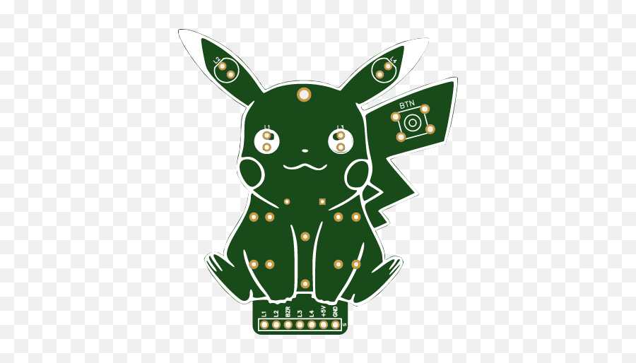 Pikachu Printed Circuit Board - Share Project Pcbway Dot Emoji,Pikachu Emotions Yellow Happy