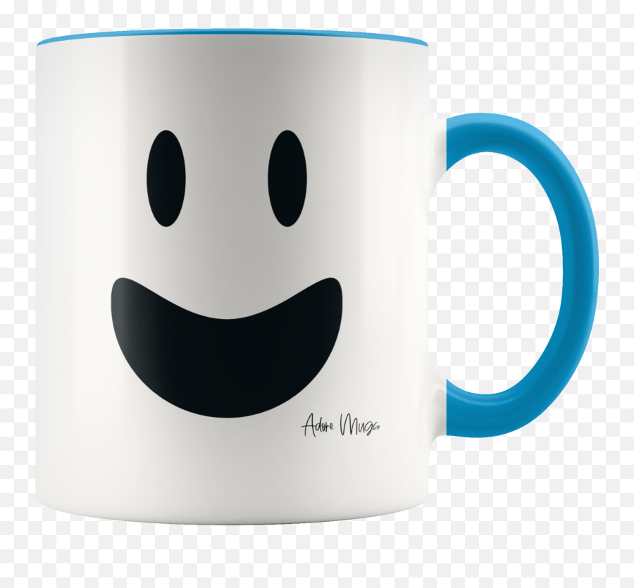 Adore Mugs Smile Coffee Mug - My Hallmark Christmas Movie Watching Cup Emoji,Facebook Coffee Mug Emoticon