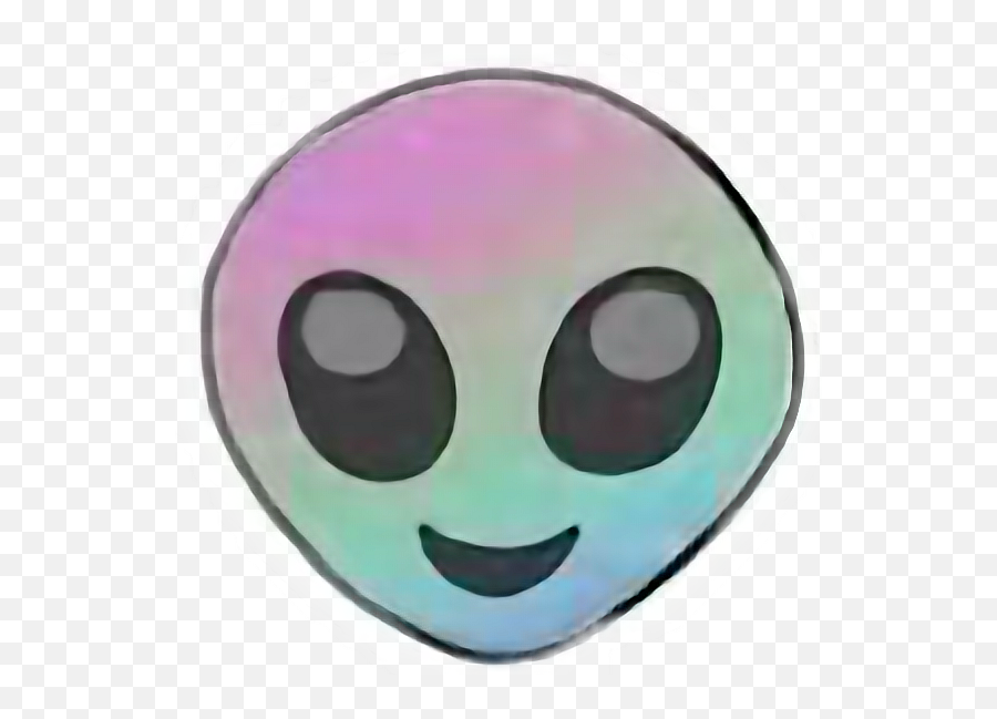 Ovni Arcoiris Emoji Hologram Sticker,Emoticon Arcoiris