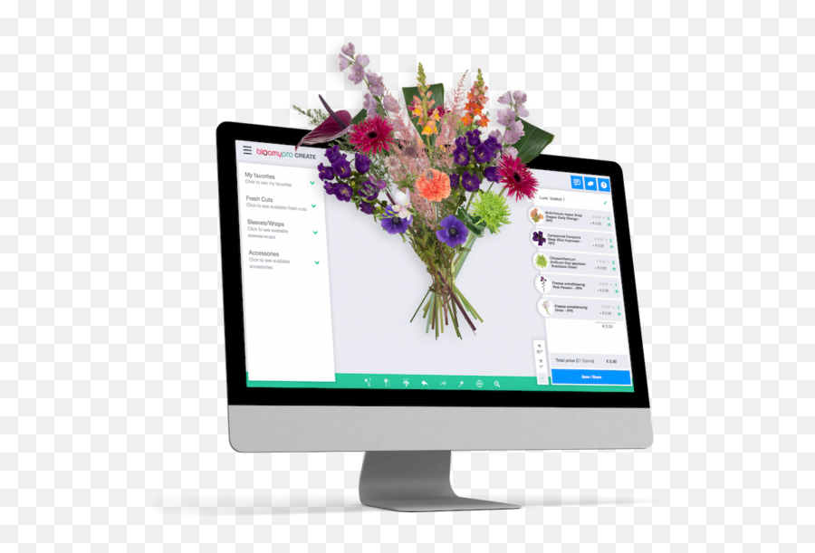 Bloomypro Floral Design Platform Emoji,Virtual Flower Bouquet Emoticon